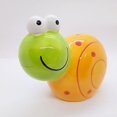 thumbnail image 4 of WitnyStore Coin Bank 5" Yellow Green Snail - Hand Made Painted Ceramic Money Saving Piggy Banks Removable Coins Container Storage Cute Colorful Porcelain Decorative Figure Collectible Home Décor Gifts, 4 of 8