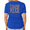1-Blue, variant on UNISHE Women's Faith Over Fear Psalm 118:6 Retro Wavy Letter Back Print Short Sleeve Crew Neck Daily Casual Wear Tops