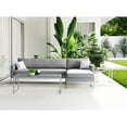 thumbnail image 2 of Elle Decor Tropez Outdoor Coffee Table in French Gray Mesh, 2 of 5