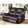 thumbnail image 6 of Dark Brown Leather Power Reclining 2PC Sofa Set with USB Port, Modern Living Room Sofa Furniture Set, 6 of 6
