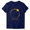 thumbnail image 3 of Patlollav Women Tees Under $10, Total Solar Eclipse Print T-Shirt for Women Round Neck Short Sleeve Black White Red Gray Tops, 3 of 6