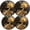 Black0747, variant on Electric Stove Burner Covers,4 Pcs Round Gas Burner Cover,8 and 10 Inch,black and white marble surface with black background