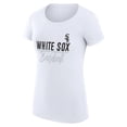 thumbnail image 2 of Women's G-III 4Her by Carl Banks  White Chicago White Sox Team Graphic Fitted T-Shirt, 2 of 3