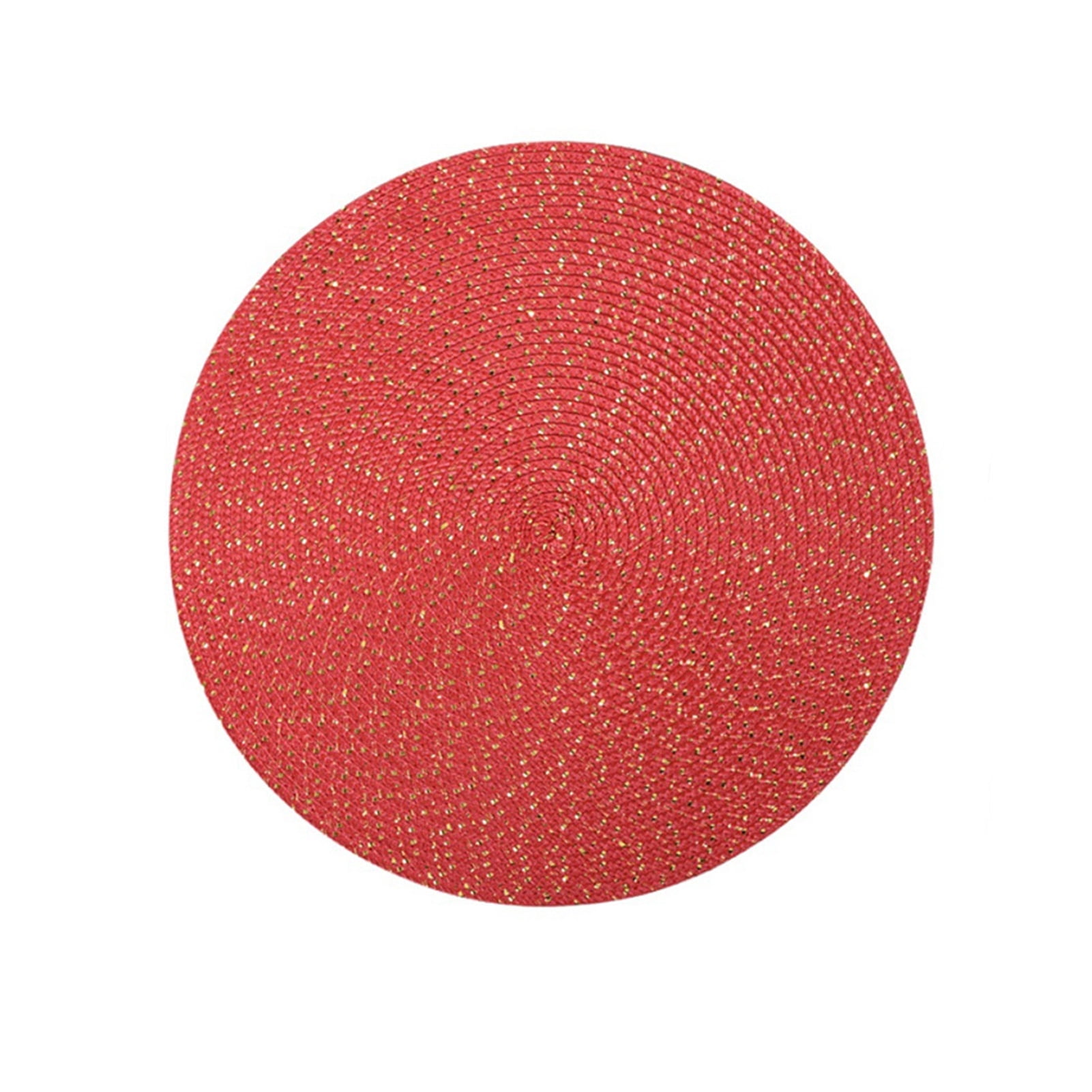 Grandest Birch Waterproof Round Woven Placemat Dining Table Mat Kitchen
