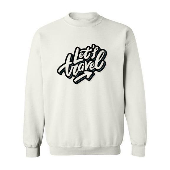 Let�s Travel Sweatshirt Men -Image by Shutterstock, Male XX-Large