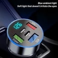 thumbnail image 4 of Cargador de coche UYUXIO 5 en 1 USB con pantalla de voltaje, dos puertos PD, carga ultrarrápida para múltiples dispositivos, seguro y eficiente, diseño compacto., 4 of 5