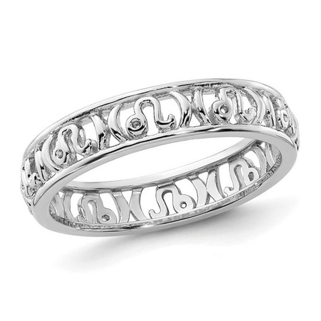Bague Bague Astrologie en Argent Sterling Léo Zodiaque