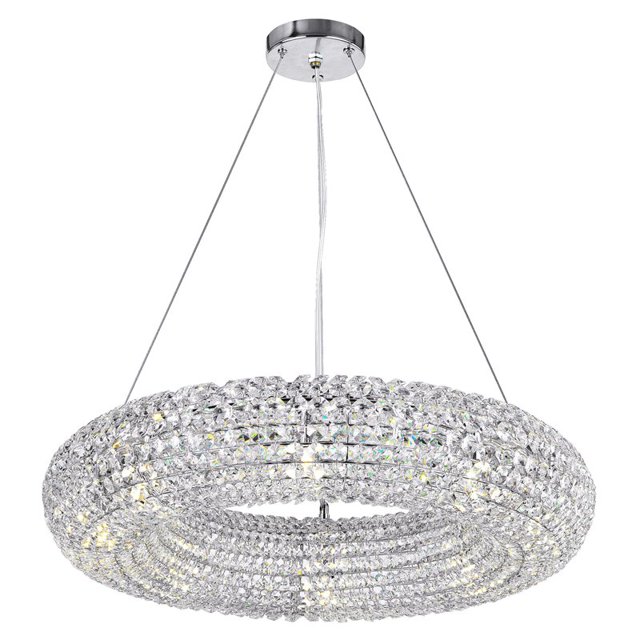CWI Lighting Veronique Lustre 8 Lumières avec Finition Chromée