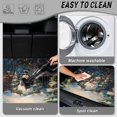 thumbnail image 2 of Jeiento Night Scene Snowman Xmas Tree Car Trunk Mat All Weather Cargo Liner Non Slip Backing Universal Fit Winter Holiday Vehicle Rear Mat, 2 of 4