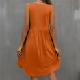 thumbnail image 4 of Summer Dresses for Womens 2026 Fashion Oversize Round Neck Loose Oversized Dress Solid Color Casual Sleeveless Midi Dress Gift for Women, 4 of 4