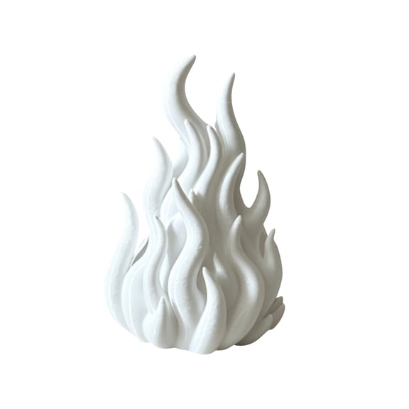 Flame Shell Lamp Shade 3D Printed Decorative Cover No Light Included for Indoor Lighting Decor