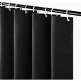 thumbnail image 1 of Cortina de Ducha Tela Negra Patrón de Cortina de Ducha Lavable Moho 180x180 cm Textil Grueso Pesado Impermeable No se Pega mientras se Muestra con 12 Anillas Sincero Electrónica, 1 of 5
