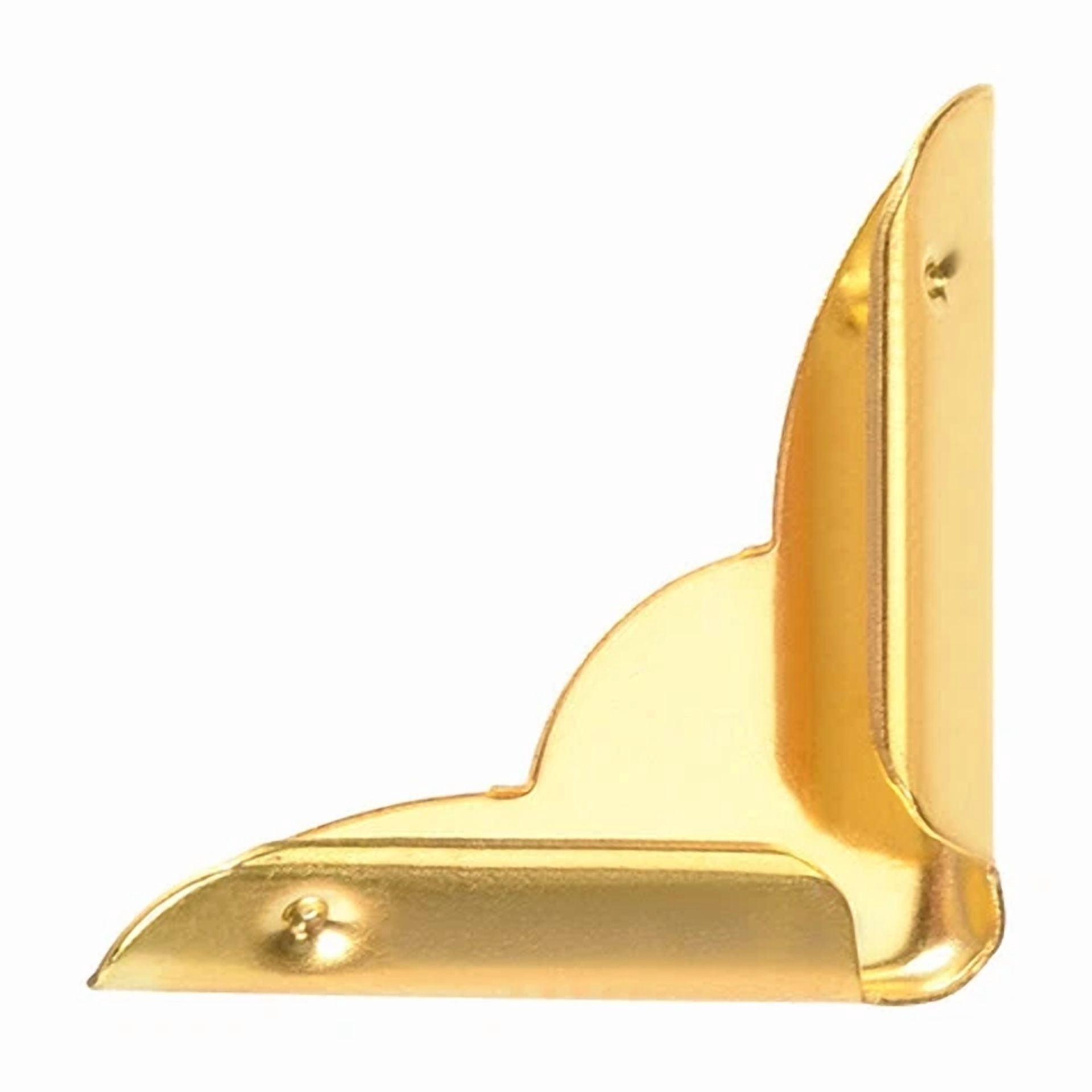30 Pcs 22 X 22 X 6Mm Metal Book Corner Protectors Edge Cover Guard Gold Tone