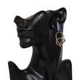 thumbnail image 2 of Pendientes colgantes de moda para mujer, con forma irregular y coloridos (azul), 2 of 3