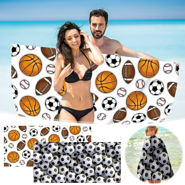 Xihbxyly Toalla de Playa de Microfibra, Superligera, Resistente a La Arena, de Secado Rápido, Multiusos para Viajes, Piscina, Yoga y Actividades Al Aire Libre, 76 X 152 Cm.