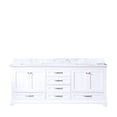 thumbnail image 2 of Elegant and Spacious - Double white bath vanity with marble top for ample storage, 2 of 7