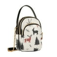 thumbnail image 7 of FORMRS Crossbody Bag for Women Quilted Travel Shoulder Cell Phone Purse with Chain Strap Handbag, Christmas Plaid Deer, 7 of 7