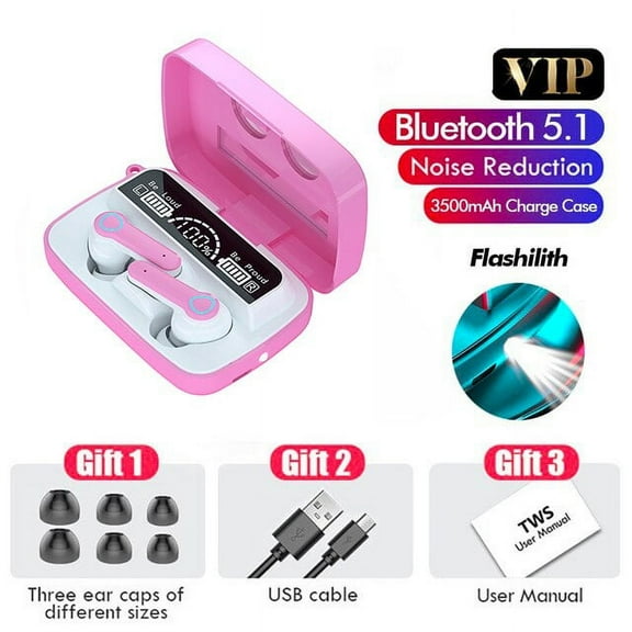 Bluetooth Earphones TWS Wireless Headphone with Mic Sport Waterproof Wireless Headset Touch Control Earbuds 3500mAh Charging Box