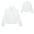 thumbnail image 3 of DPOIS Boys Kids Lapel Collar Formal Shirts Wedding Birthday Dress Shirt White 10, 3 of 3