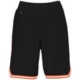 thumbnail image 4 of Holloway Sportswear XS Womens RETRO BASKETBALL SHORTS Black/Orange/White 224377, 4 of 7