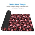 thumbnail image 3 of Rateoe Ladybugs and Red Hearts Print Mouse Pad - Extended Large Gaming Mousepad,Non-Slip Stitched Edge,16x29.5 Inch, 3 of 8