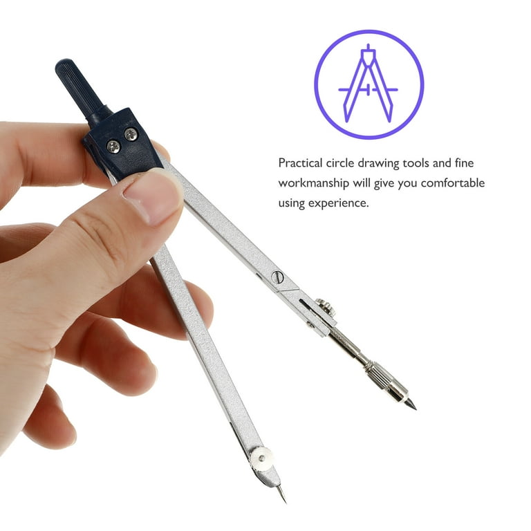 Compass Drawing Drafting Geometry Tool Engineers Set Precision Tools Circle  Math Metal Pencil Professional Woodworking 