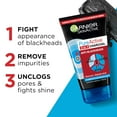 thumbnail image 2 of Garnier Pure Active Intensive 3in1 Charcoal Anti-Blackhead, Face Cleanser 50 ml 3 Pack, 2 of 3