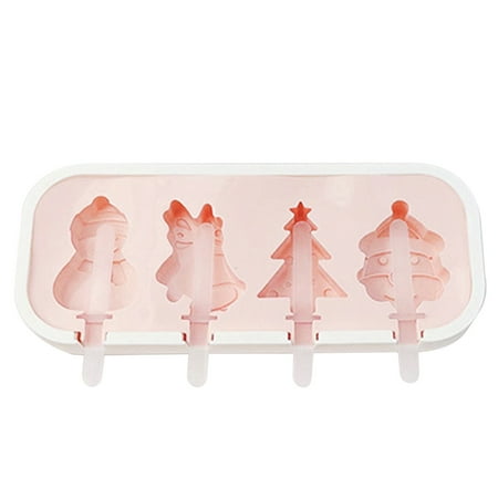

amousa Ice Lolly Moulds 4 Shapes Silicone Popsicle Molds Ice Mould With Sticks Reusable Ice Lolly Moulds For Kids