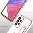 thumbnail image 2 of Compatible with Samsung Galaxy A53 5G Case Love Heart Plating Wristband Luxury Elegant Case Camera Protector Soft TPU Kickstand Protective Corner Back Cover Galaxy A53 5G Case -White, 2 of 11