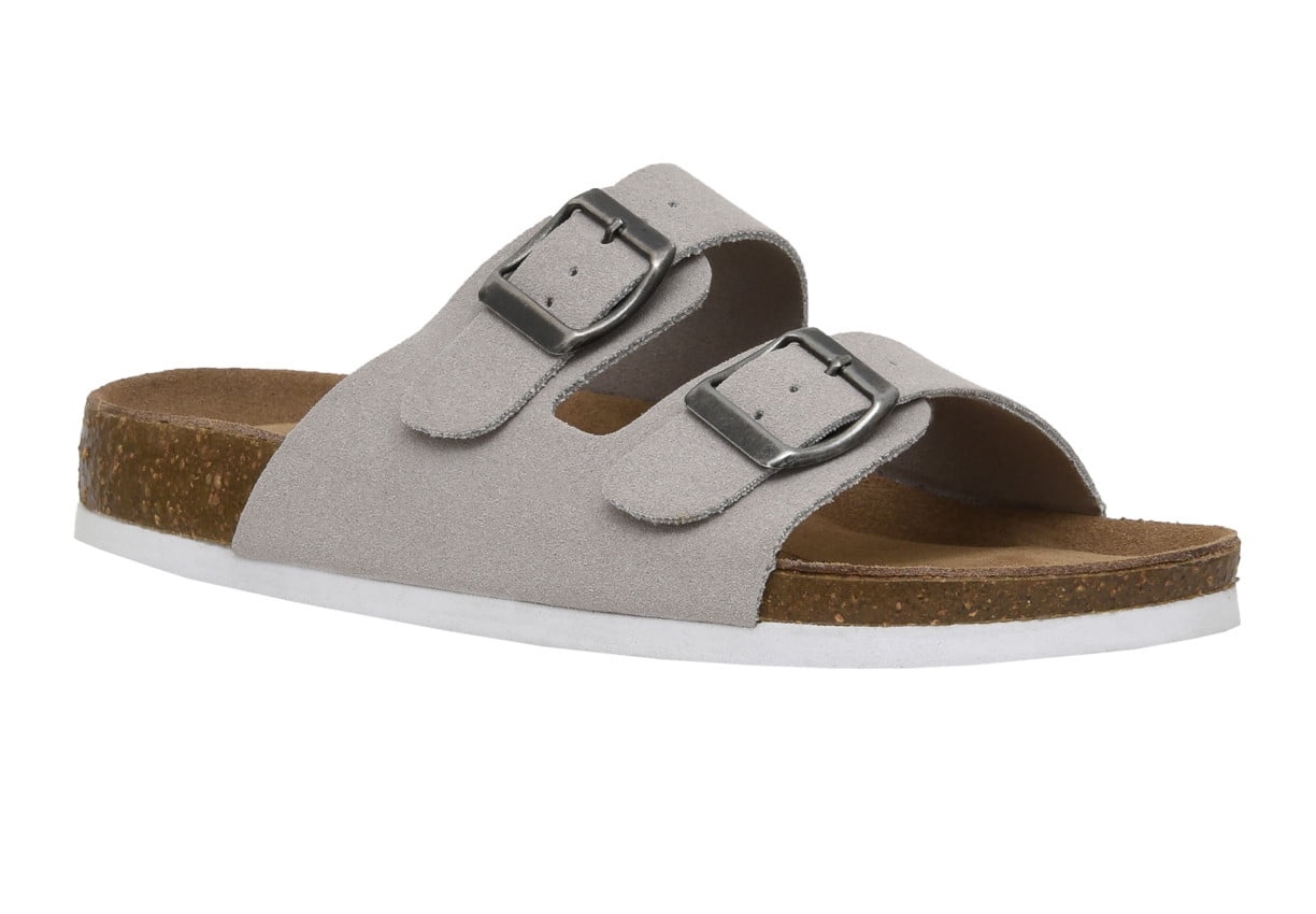 Atarah03 Vintage Molded Footbed Cork & Espadrille Flatform Slide Sandal