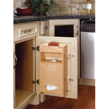 Hd Rs4spbd 18 Rev A Shelf Door Mount Grocery Bag Storage Maple In