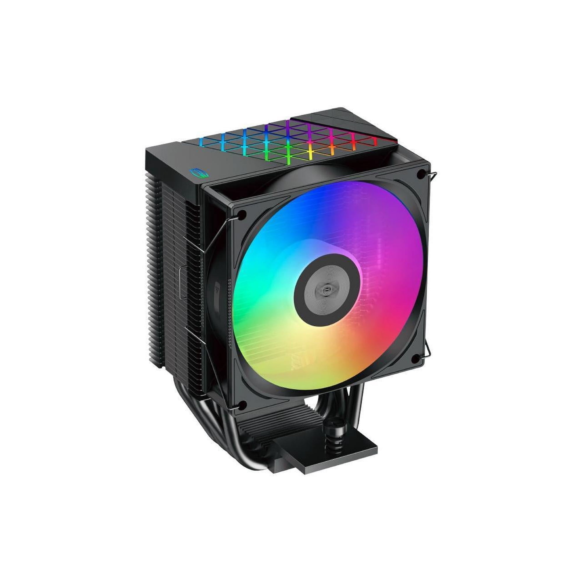 PCCOOLER CPS R400 ARGB CPU Air Cooler, 4 Direct Contact Heat Pipes, 180W TDP, ARGB Top Cover, 133mm Tall, 92mm PWM Slient ARGB Fan, for Intel LGA 1851/1700/1200/115X & AMD AM5/AM4, Black