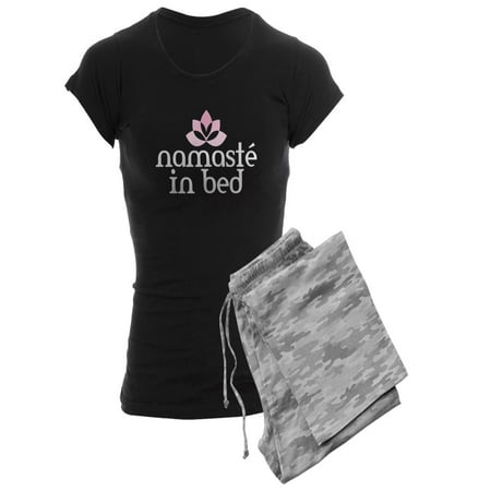 

CafePress - Namast In Bed Pajamas - Women s Dark Pajamas