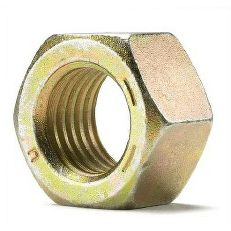 

5/8 -18 Finished Hex Nuts Zinc Yellow CR+3 Grade 8 NC Made in USA (Quantity: 25)