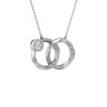 thumbnail image 3 of ARAIYA FINE JEWELRY 10K White Gold Round-shape Diamond Interlocking loop Pendant with Silver Cable Chain Necklace (1/4 cttw, I-J Color, I2-I3 Clarity) 18", 3 of 6