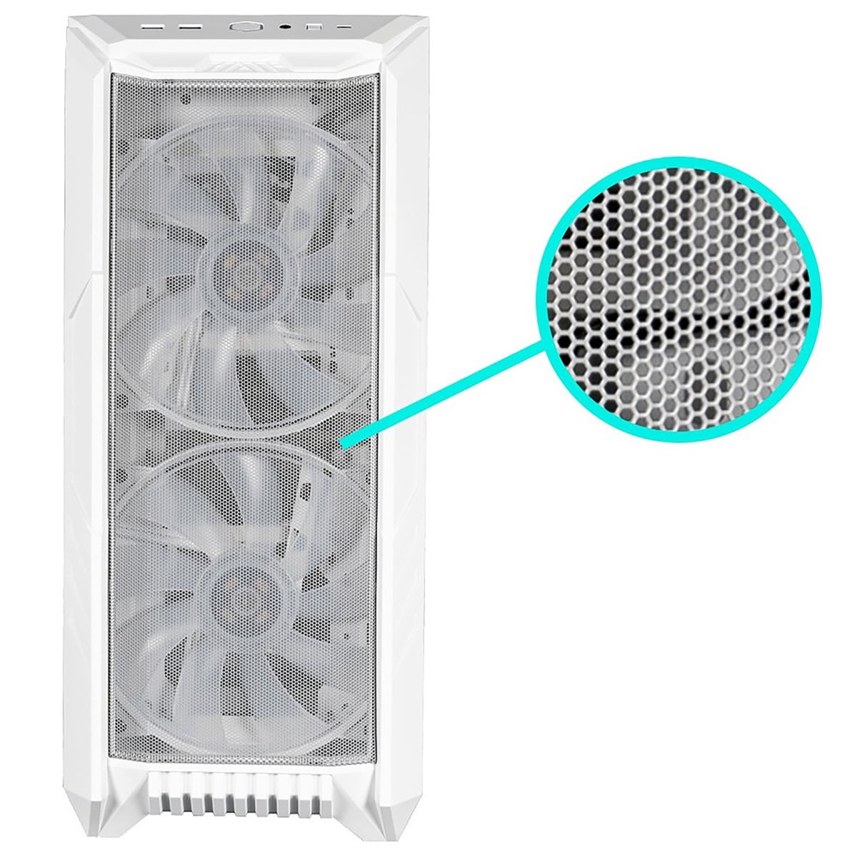 Cooler Master HAF 500 Computer Case - Mid-tower - White - St (H500WGNNS00)