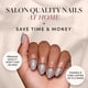 thumbnail image 2 of Press On Nails Glamnetic Pure Grey Opaco Gris Claro, 2 of 6