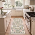 thumbnail image 2 of GENIMO 2'x3' Entryway Rug, Machine Washable Non Slip Low Pile Area Rug for Front Door Kitchen Bathroom, Contemporary Art, JADE BLOOM, 2 of 5