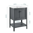 thumbnail image 2 of Prestige 24 Meuble-Lavabo de Salle de Bain Gris Blanc", 2 of 6