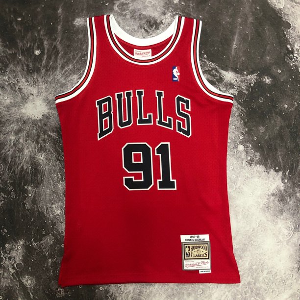MN Temporada 95 Caliente Prensado Vintage Jersey Bulls Red No . 91 De Baloncesto # 23 Camiseta Hombre Versión Au Chaleco De Prensa