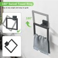 thumbnail image 2 of Juego de toalleros de acero inoxidable para baño, juego de 5 piezas de accesorios de baño en negro mate, toalleros para baño + Portarrollos para Papel + Toallero Barra, juego de toalleros de pared, 2 of 4