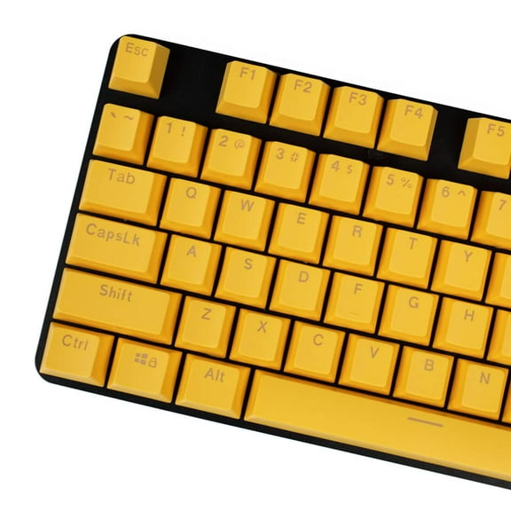 OEM Profile Translucent Mixable Keycaps - Yellow