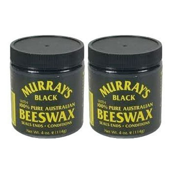 Murray's Black 100% Pure Australian Beeswax 4 Oz. (Pack of 2)