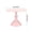 Pink, variant on Elegant Metal Cake Stand with Round Top Display Shelf for Desserts, Fruit, Snacks, and Wedding or Party Decorations