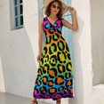 thumbnail image 6 of Neon Leopard Print Sleeveless Dress women's summer dresses dress dresses, 6 of 6