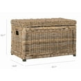 thumbnail image 4 of happimess Elijah 30.7" Wicker Storage Trunk, Natural, HPM9002B, 4 of 10