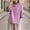 🔥 Purple, variant on Sentmoon Casual Tops for Women T Shirts Women Casual Chinese Collar Color Blocking Button Top Embroidery Short Sleeve Lightweight Stylish Trendy for Daily Work or Parties Top Shirt
