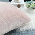 thumbnail image 5 of Home Soft Things Faux Fur Throw Pillow Cover 4 Piece Set-Peach Blush - 20" x 20", 5 of 9