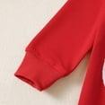 thumbnail image 6 of GYRATEDREAM Baby Boy Girl My 1st Christmas Outfit Newborn Long Sleeve Santa Towel Embroidered One-piece Jumpsuit Bodysuit Infant Fall Winter Clothes Red for 0-9M, 6 of 8