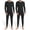 Black and Black, variant on Thermal Underwear Set for Men Long Johns Men Base Layer Men Winter Hunting Gear Sport Top Bottom 2Set (S - 3XL)